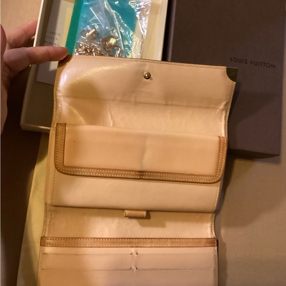 LOUIS VUITTON Porte Tresor Cherry Blossom Wallet DATE STAMPED TH0023 W/COA - Picture 7 of 9